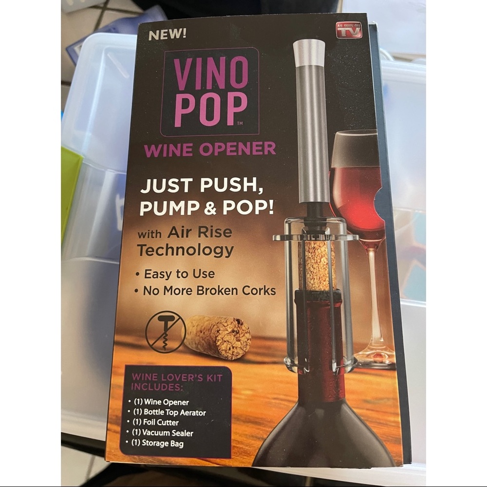 Vino Pop Wine Opener brand new never used